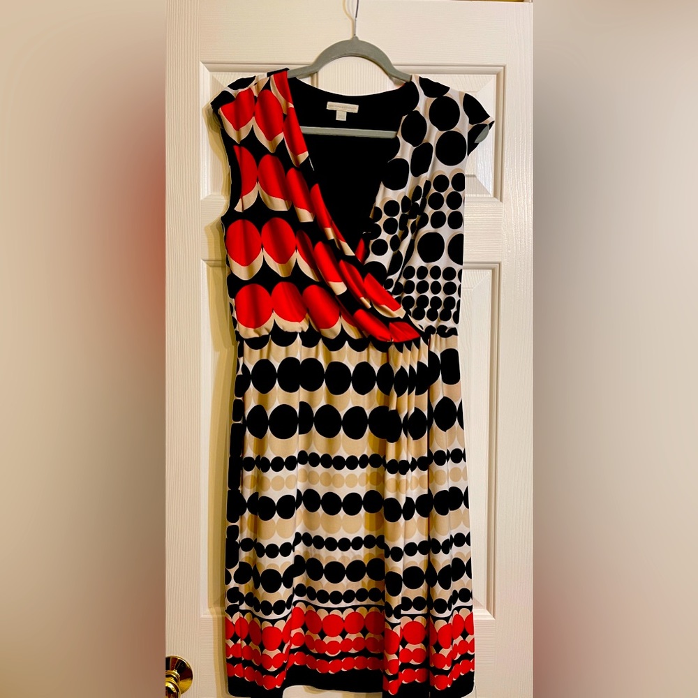 NY&Co Geometric Sleveless Dress Size L